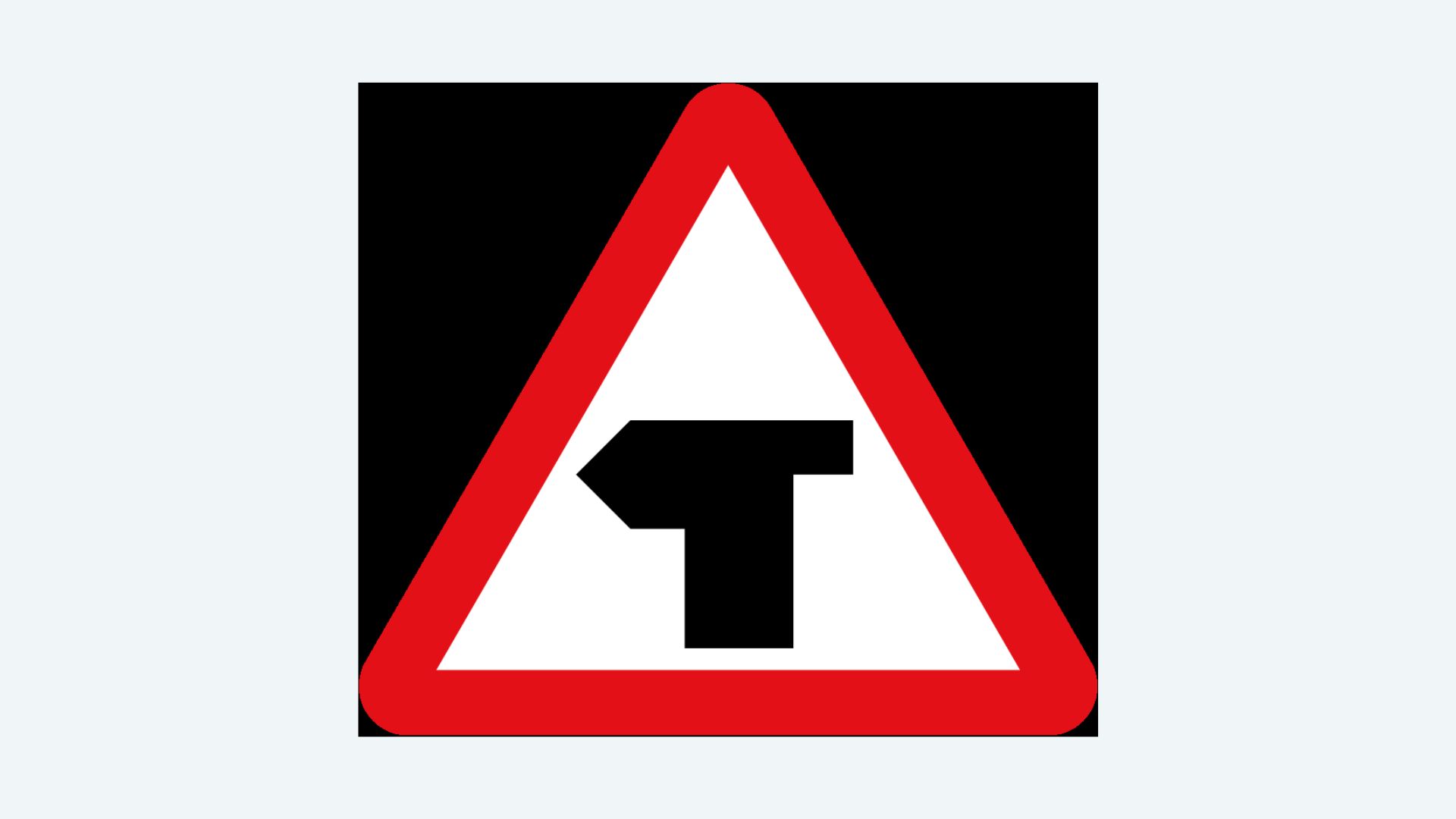 Junction Ahead sign 